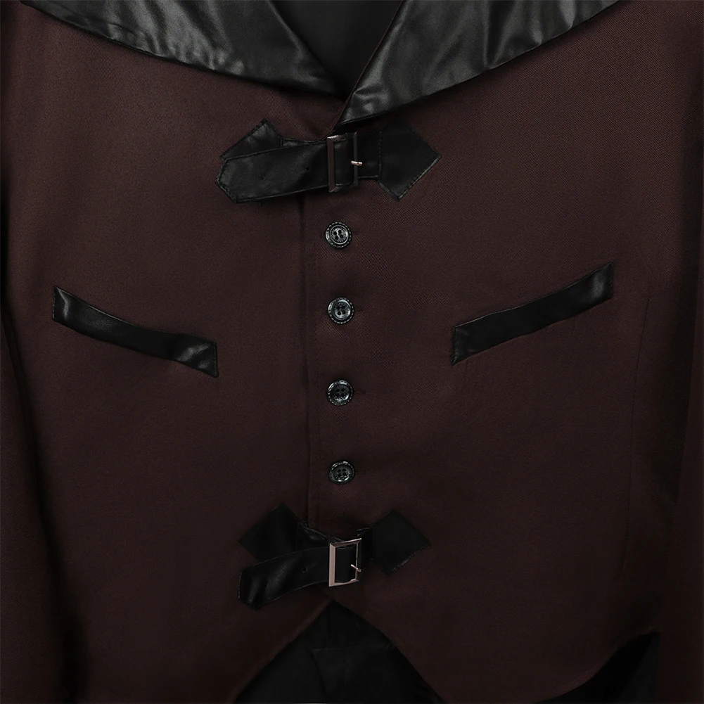 Мъжки смокинг в стил steampunk, Виктория яке средата на века, Пиратски палто от епохата на Възраждането, Готическия мъжки яке, Рокля за тематични партита.