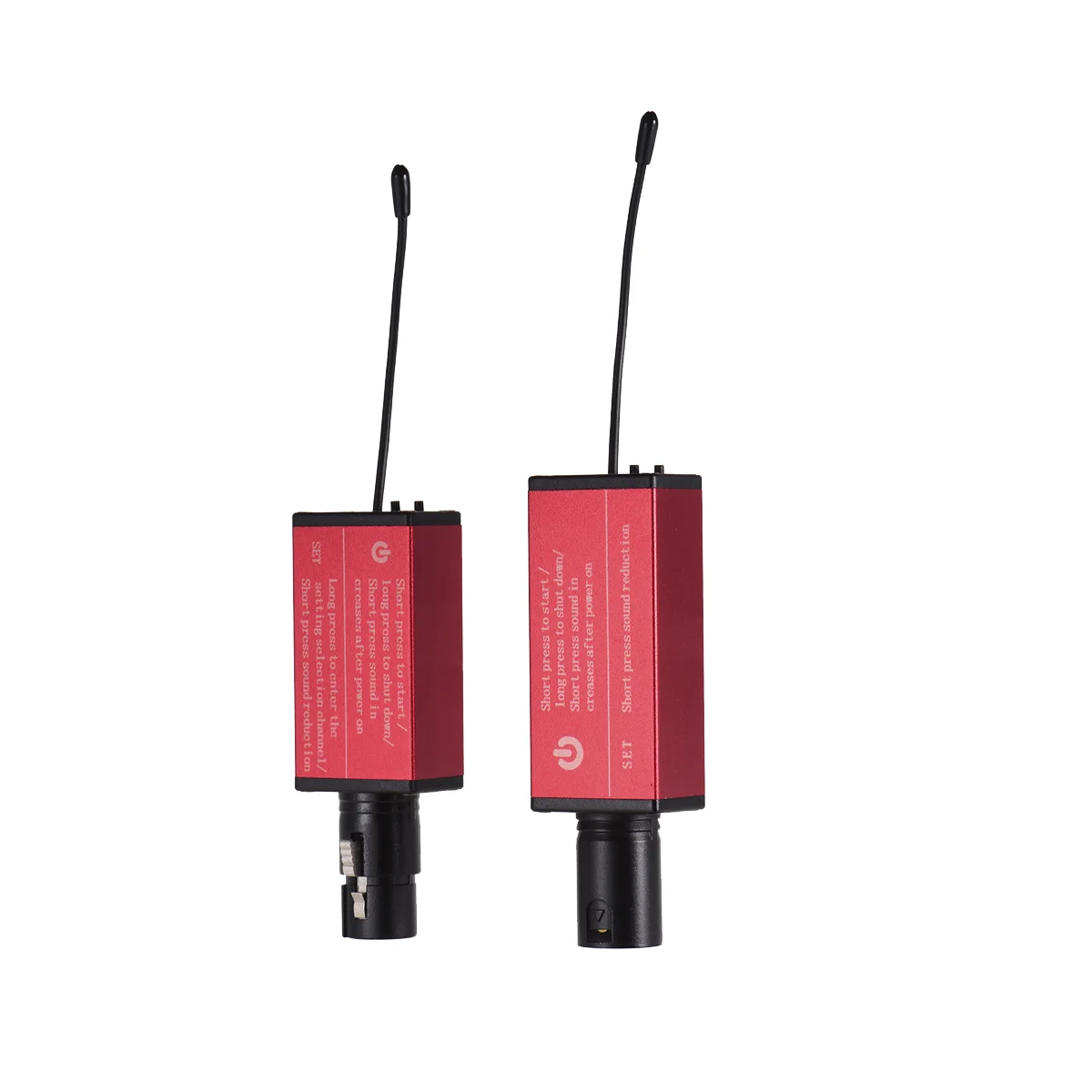 Професионален цифров безжичен микрофон система UR-4 с приемник-предавател XLR Червен цвят