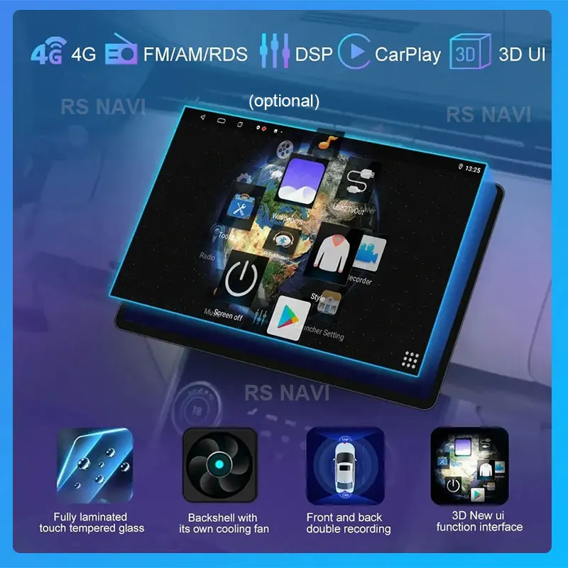 Android 13 Автомобилен Стереоприемник За Hyundai Creta ix25 2015-2019 Мултимедиен Плейър Навигация Главното Устройство Carplay QLED DSP 4G