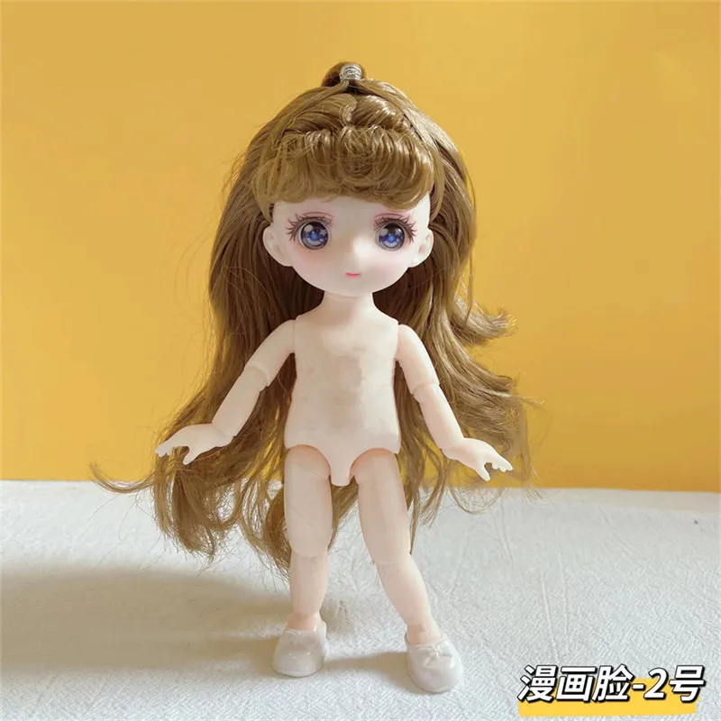 16 см/23 см Аниме Кукла 1/8 Bjd Baby Doll Облечи Сладки Малки Сладки Детски Играчки за момичета