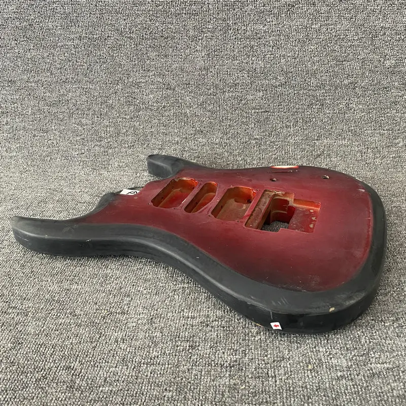 AB673 Недовършени Корпуса на електрически китари ЧЕРВЕН Цвят Floyd Rose Bridges Звукосниматели HSH Правосторонние с Увреждания и мръсни