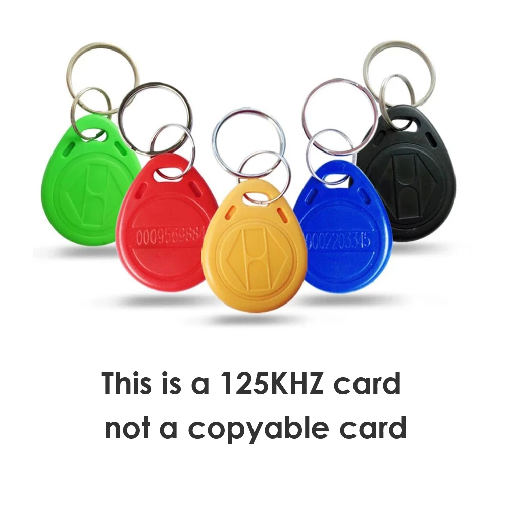 100 бр./лот TK4100 125 khz RFID Ключодържател Етикети Картичка-етикет на Идентификатор на ключ, Ключодържател за контрол на достъпа на входната врата Ключодържател-символичен