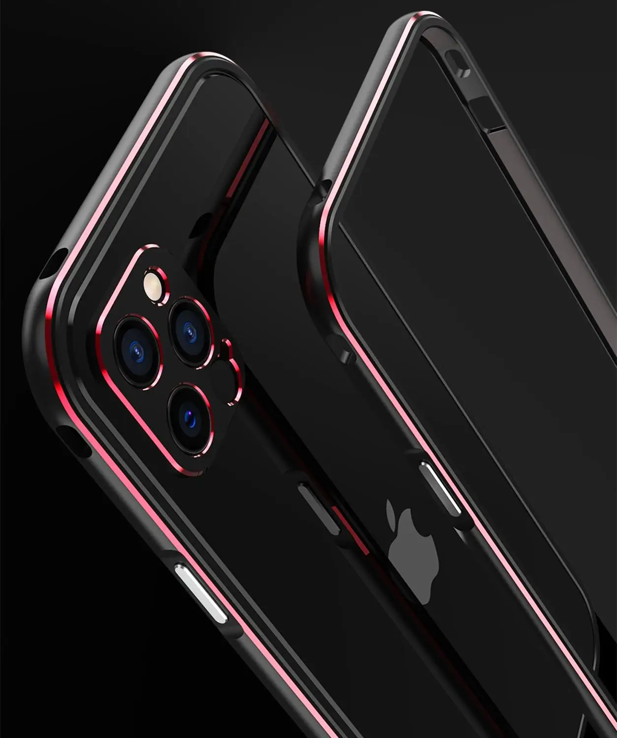 За iPhone 12 Pro Max Mini Броня с Алуминиева метална Рамка с Твърд Калъф за телефон iPhone 12 Pro iPhone12 Mini + carmera Protector