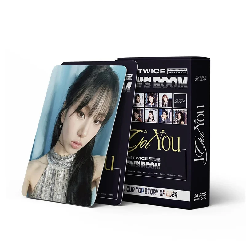 55 бр./компл. Kpop Idol Girl Group Twice New Album News Room Lomo Картички Наен Момо Фотокарточка Плакат HD Колекция от пощенски Картички Подарък на Феновете