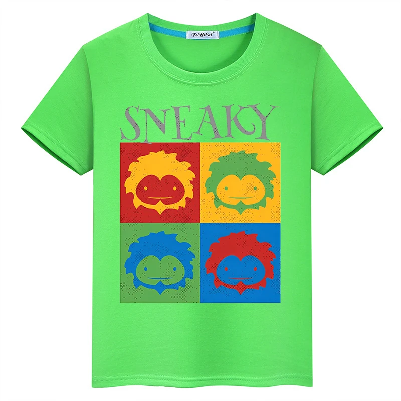 Детски дрехи Подла Tanya Big Head, лятна детска ежедневни тениска с къси ръкави за момчета и момичета
