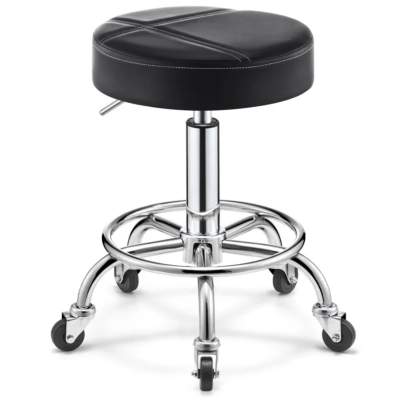 Професионални фризьорски салон въртящи се столове на колела, Преносим въртящи фризьорски стол, въртящ фризьор Stuhl Мебели за интериора на MQ50BC
