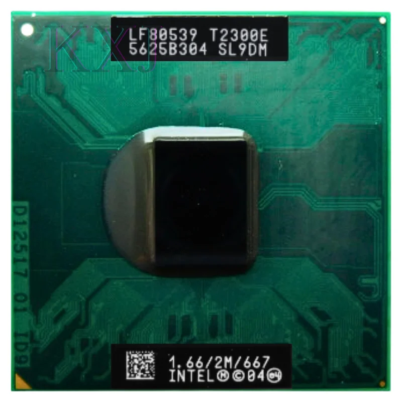 Intel Core Duo T2300E SL9JE SL9DM с честота 1,6 Ghz се Използва Двуядрен Двухпоточный процесор 2M 31W Socket M / mPGA478MT