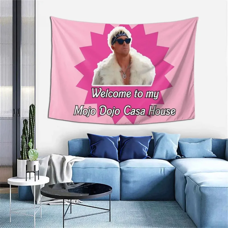 Добре дошли в My Mojo Доджо Casa Домашен Гоблен Розово Стенен Райън Гослинг Декор на Фона на Плат Магьосничество Wa Нов Продукт