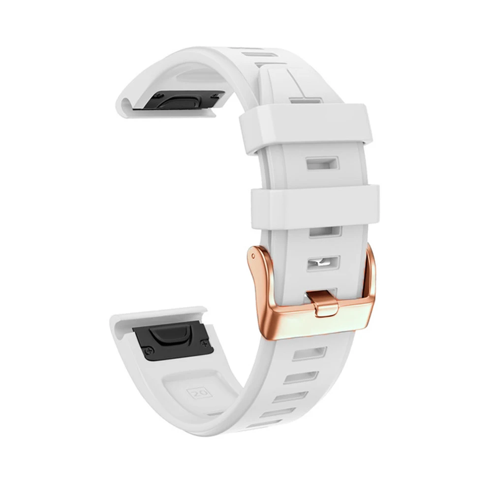 каишка за Умни Часовници с Катарама от Розово Злато 20 мм За Garmin Fenix 7S-6S Pro 5S Plus Въжета Быстроразъемный Силикон Гривна Wristband Correa