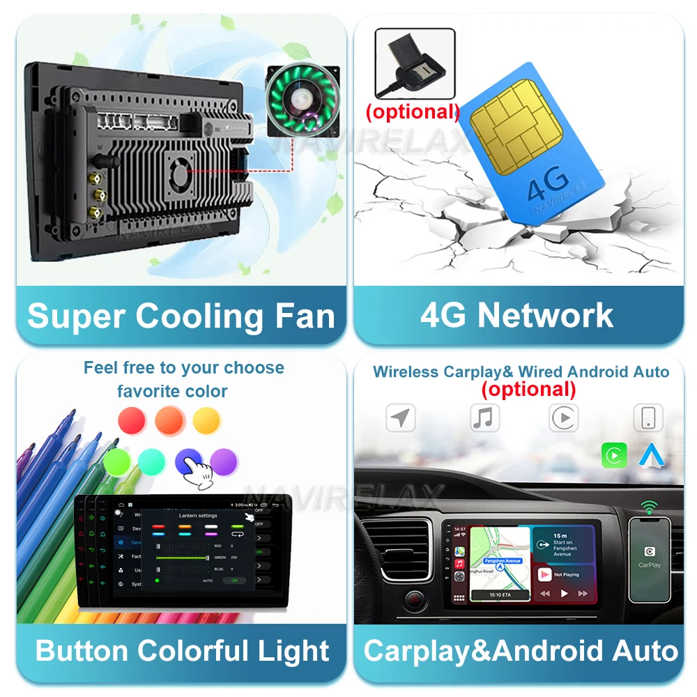 Android 13 Радиото в автомобила на BMW и MINI Cooper F54 F55 F56 F60 2015-2019 Видео Мултимедиен Плейър Carplay Стерео Навигация, WIFI 4G