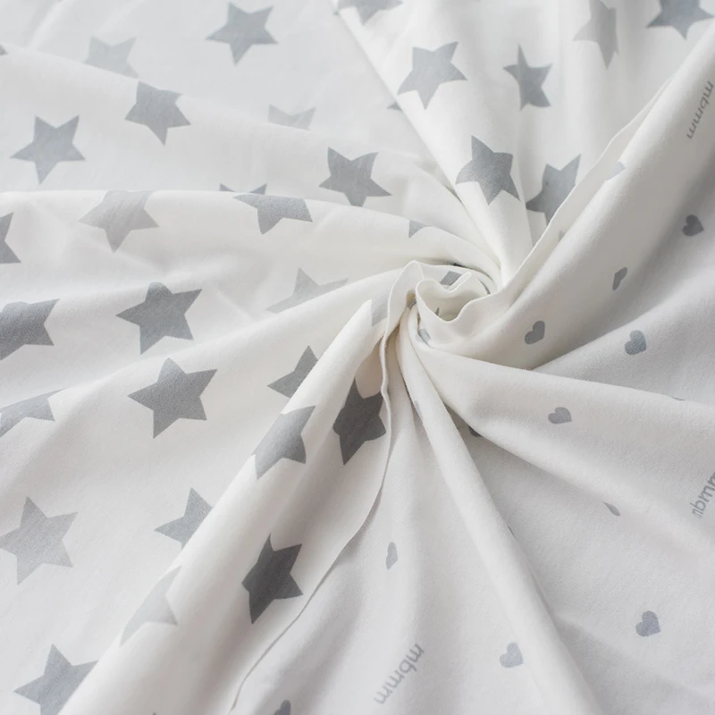 Детска памучна тъкан chintz спално бельо бебешка кърпа лист карикатура деца пухени трикотажный плат