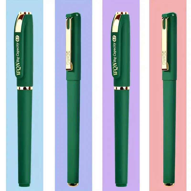 гел писалка със Зелено мастило 1pc/3pcs, 1,0 mm, за писане, Приготвени с Голям капацитет, Канцеларски материали Обратно В Sochool Stationery