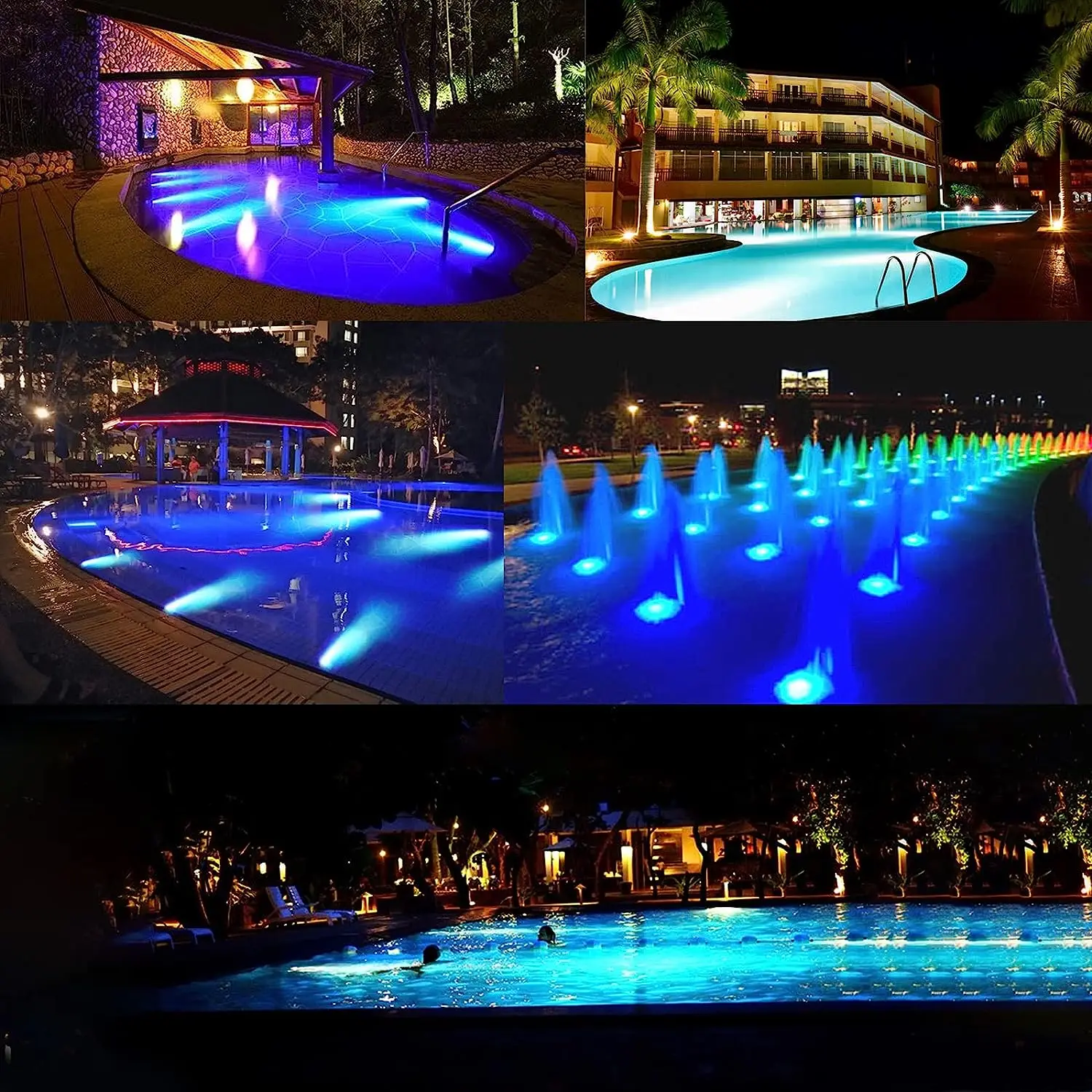 Led Осветление на басейна Под вода 12 В RGB PAR56 Осветление басейни Осветление на басейна Bluetooth Управление на IP68 32 Светлинни Ефект на Промяна на цвета