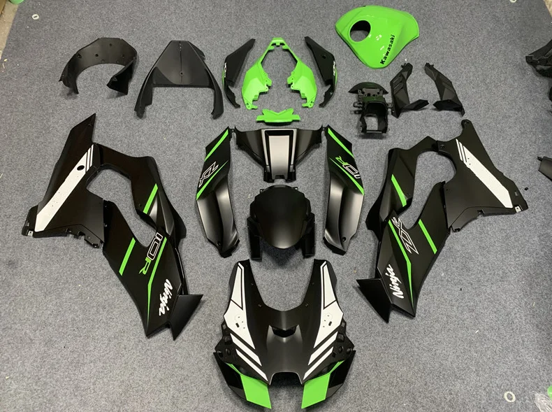 Нова ABS Целия комплект мотоциклетни обтекателей подходящ за Ninja ZX-10R ZX10R zx 10r 2021 2022 2023 Автомобил пълен комплект обтекателей черен зелен