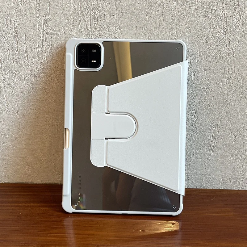 Въртящи се на 360 Градуса Акрилен Прозрачен Smart-калъф за Redmi Pad SE 2023 11 Калъф за таблет Xiaomi Pad 6 Pro MiPad 5 с Притежател на Молив