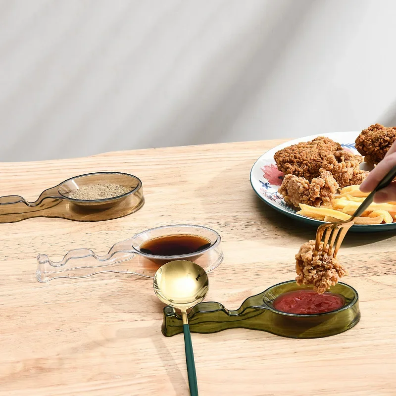 Луксозна лъжица за сос Jiaozi за приготвяне на сос за домашно готвене, маса за масло, пръчици за хранене 