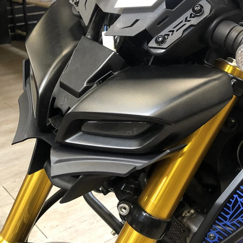 за Yamaha MT15 MT-15 2018-2021 Калници Предни пневматичен обтекател Съвет крило на Защитния капак от въглеродни влакна