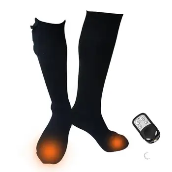 Акумулаторна Чорапи с подгряване, Миещи Термоноски с дистанционно управление, Миещи Електрически Термообогревающие чорапи, Чорапи с батерии, топъл
