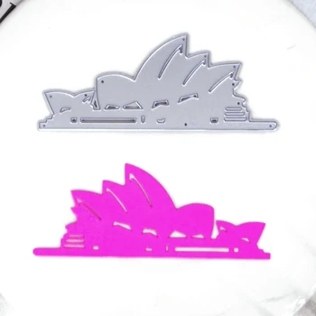 Атракция на Австралия Операта в Сидни Режещата Метална Матрица За Scrapbooking САМ Фотоалбум Графика За Украса на Хартия Нож Шаблони