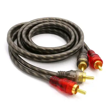 Аудио кабел От Чиста Мед Аудиокорд Усилвател на Мощност PVC Кабел 0.5 m 1.2 m и 5 m За Автомобилни аудио системи