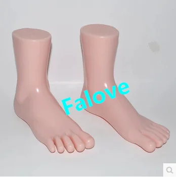 Безплатна доставка!! Висококачествен пластмасов дисплей за чорапи, манекен за краката, формованный дисплей форма на стъпалото женски манекен с основание