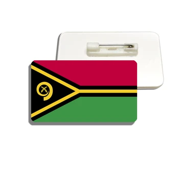 Брошка с флага на Република Вануату, Акрилни Игли за раници, Шапки, чанти, дрехи, Патриотичен икона