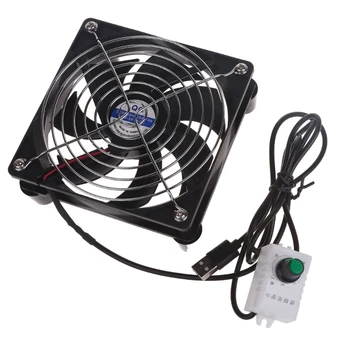 Вентилатор за охлаждане на рутера с висок дебит на въздуха за компютърно охладител TV Box Безжичен DC5V USB-захранване 80 мм, 8 см, 12 см, 24 см охлаждащ Вентилатор