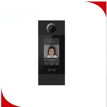 Видео домофон с откриване на лица, Алуминиев външен блок, система Android за панелен блок, телефон