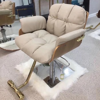 Въртящо коса стол за педикюр, професионални въртящо се кресло за салон за красота Silla De Barbero Salon Furniture LJ50BC