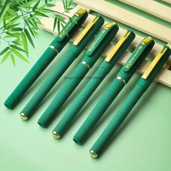 гел писалка със Зелено мастило 1pc/3pcs, 1,0 mm, за писане, Приготвени с Голям капацитет, Канцеларски материали Обратно В Sochool Stationery