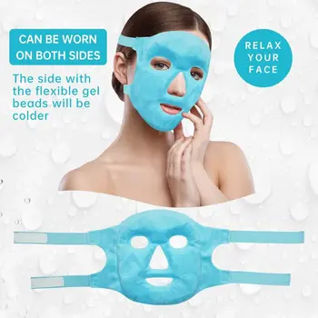 Гореща студена терапия почистваща маска за облекчаване на умора лед гел за очи маска за лице инструмент за грижа за кожата маска за сън охлаждаща масаж