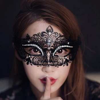 Декоративен подпори Itacazzo Женски празник, парти, Карнавал, Декоративна маска за очи, Бал с маски, Сексуална метална маска
