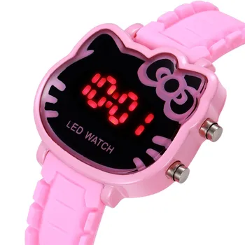 Детски часовник с хубав анимационни дизайн, лесни детски цифров часовник с led осветление, спортни електронни часовници, ежедневни часовници за момчета и момичета