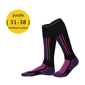 Детски чорапи, зимни термоноски от плътен памук, Сноуборд, Колоездене, ски, туризъм, топло за краката