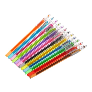 Диамантена гел писалка ученически пособия Равен дръжки с различни цветове Студентски карамел цвят W3JD