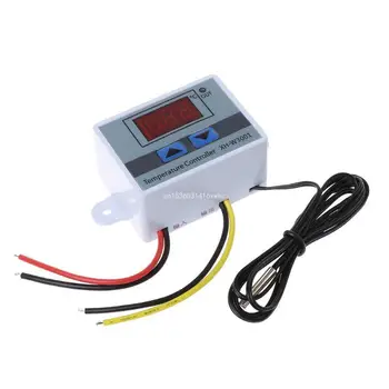 Директна доставка, led дигитален регулатор на температурата на 220 В, датчик за контрол на термостат 10А, Нов