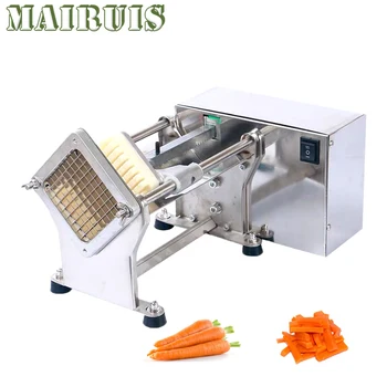 Електрическа машина за нарязване на пържени картофи 6/9/13 мм, Автоматична машина за нарязване на картофи чипс, моркови, машина за мелене на зеленчуци