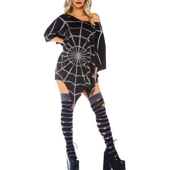 Женски костюм-пончо на Хелоуин, Луксозна наметало-пончо от паяжината на Sider, празничен костюм за cosplay
