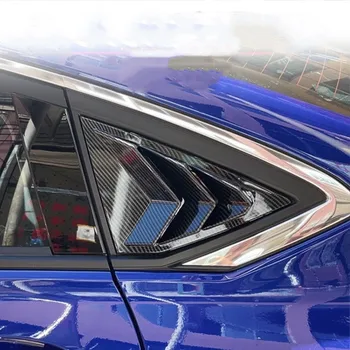 За Hongqi H5 2018-2022 Щори с текстура от въглеродни влакна, рамка за довършване на триъгълна задна стъкло на превозното средство