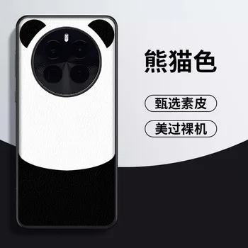 За Realme GT 5 Pro калъф GT5Pro от висококачествена изкуствена кожа с участието на сладка панда, устойчив на удари калъф