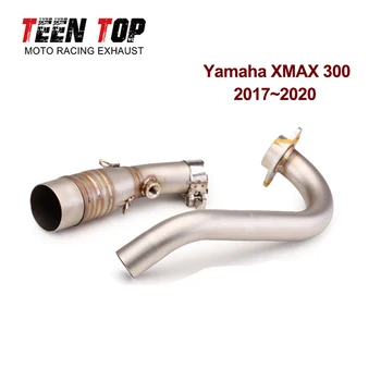 За Yamaha X MAX 300 XMAX300 Изпускателна Тръба 2017 2018 2019 2020 2020 Система на Предните Съединителните Тръби Мотоциклет 51 мм Шумозаглушител на Изпускателната Наем