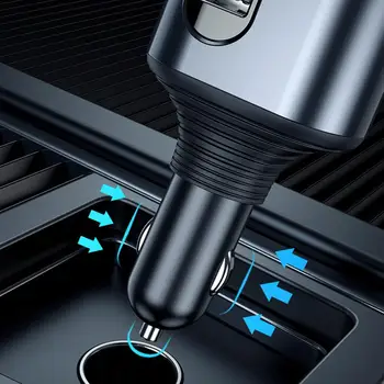 Зарядно за кола USB 3 В 1, адаптер за запалката на 12-24 В Газа контакти за бързо зареждане на USB PD, Автомобили е-търговия на Едро