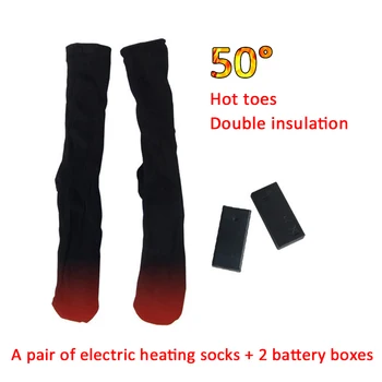 Зимни чорапи с подгряване, термоноски, мъжки, женски, топъл, топла вода чанта за краката, Ел. чорапи, чорапи, оборудване за трекинг, колоездене