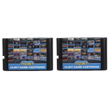 Игри касета 2X 112 1 16-битова игра касета за Sega Megadrive Игри касета Genesis за PAL и NTSC