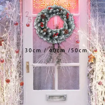 Изкуствен Коледен венец е Венец за входната врата, за да спални Градинска стена
