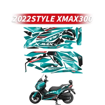 Използва се За YAMAHA XMAX300 2022 Година Преди Украса мотоциклет Защитни Етикети С цифри Областта на велосипед боя Печатни етикети