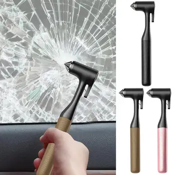 Инструмент за аварийно спасяване в колата За разбиване на прозорци, чук с нож за колан, устройство за автоматично разбиване на стъкло, авариен чук