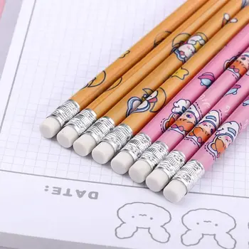Инструменти за писане и рисуване, училищен комплект моливи за рисуване с анимационни космонавт, молив HB, въглероден молив, комплект моливи за скици, дървен молив