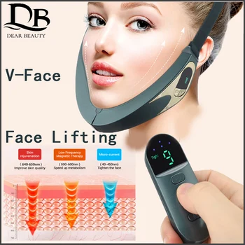 Интелигентен инструмент за отслабване на лицето, V-Образно Стягащ, Стягащ Артефакт, Масажор за подмладяване на кожата, релаксация USB