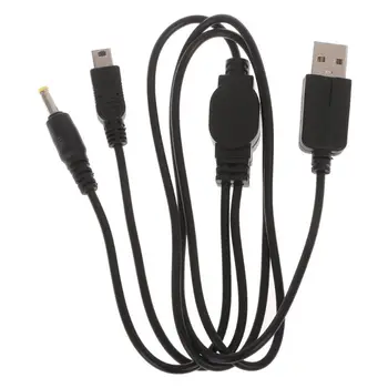 Кабел за предаване на данни M2EC, зарядно устройство, мощност 2 в 1, USB-кабел за трансфер на данни, кабел за игрова конзола Sony psP 2000 3000